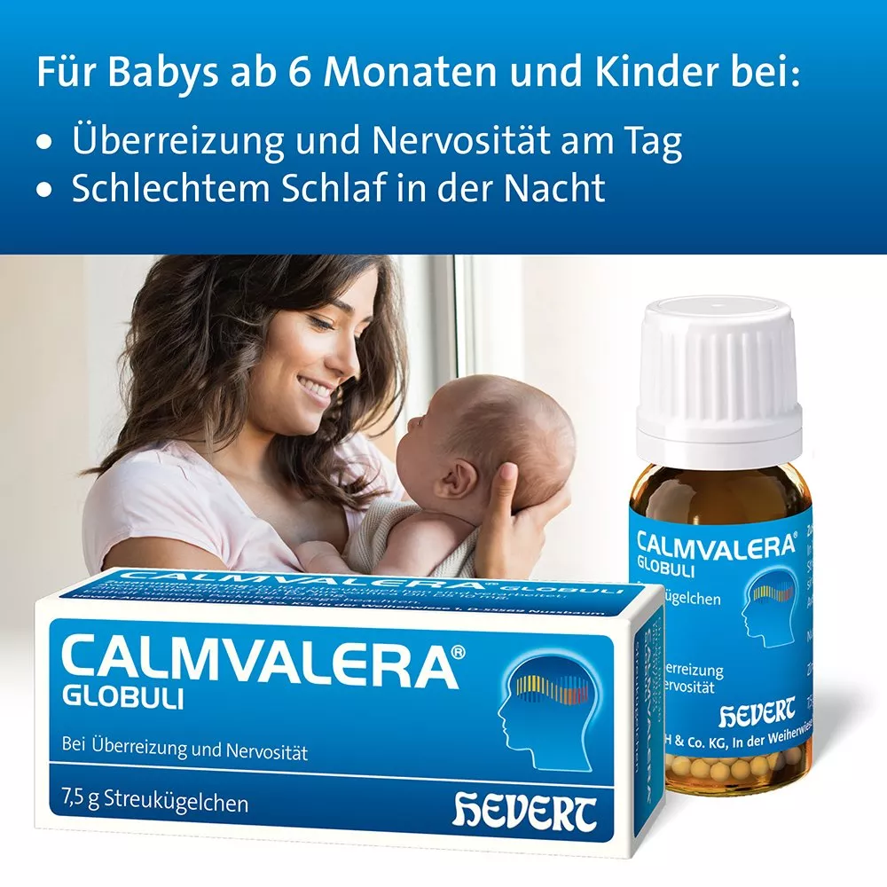 Calmvalera Globuli bei Überreizung, für Kinder ab 6 Monaten